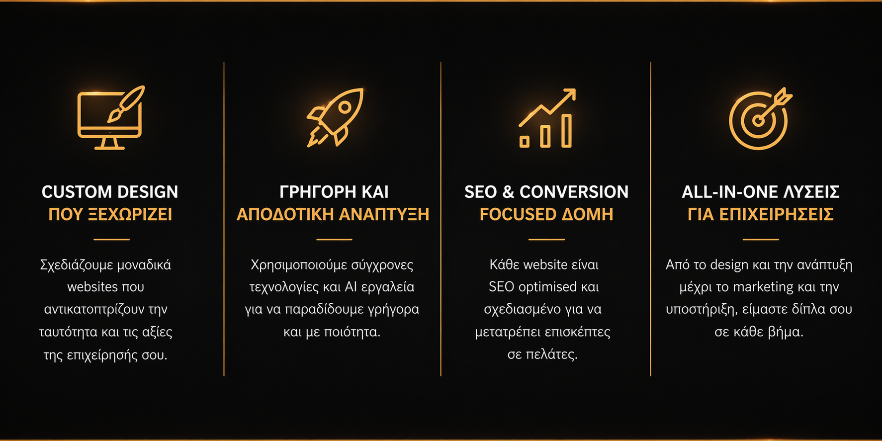 Υπηρεσίες web design και ανάπτυξης Vimelai με custom design, SEO και marketing λύσεις για επιχειρήσεις