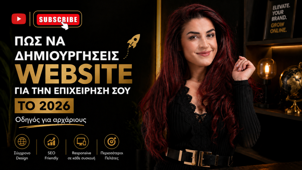 Οδηγός δημιουργίας website για αρχάριους με σύγχρονο design και SEO