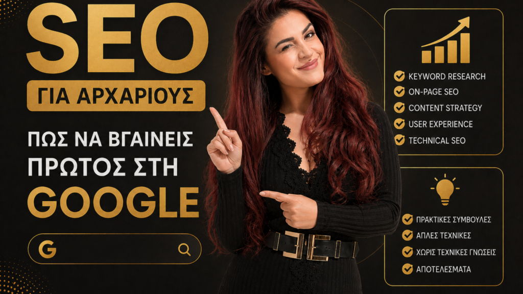SEO στρατηγική για ranking στη Google με keywords και content